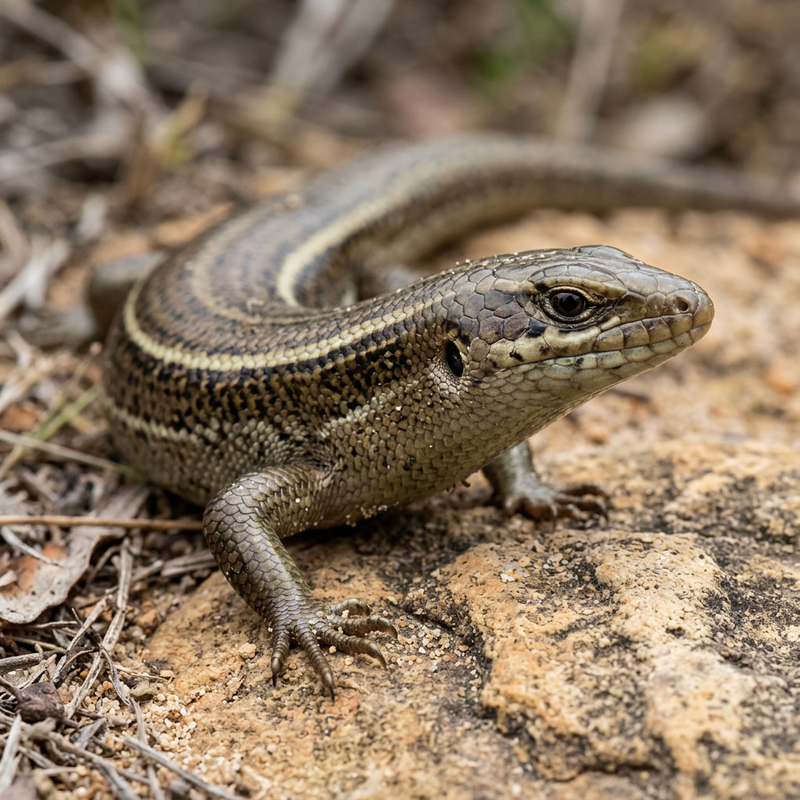 Kap-Skink (Trachylepis capensis), KI-Illustration