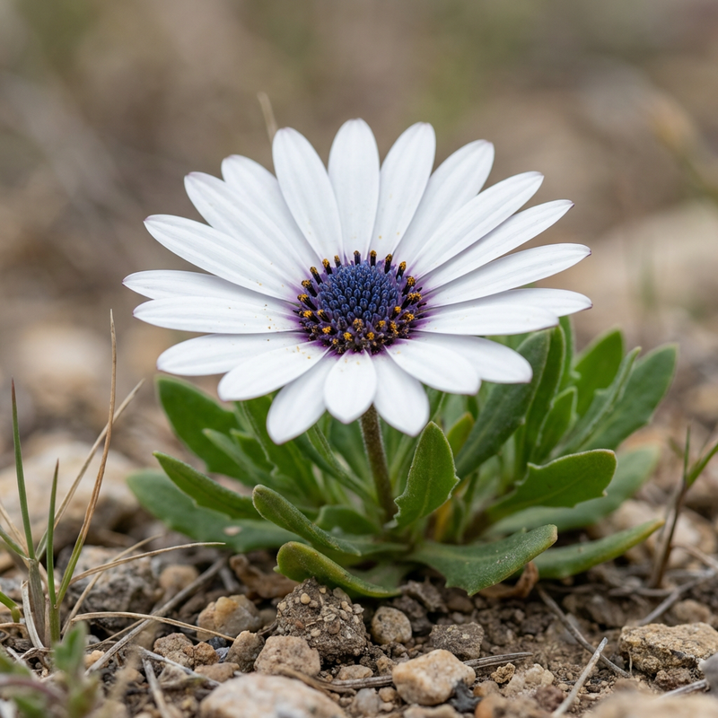 Kapmargerite (Osteospermum ecklonis), KI-Illustration