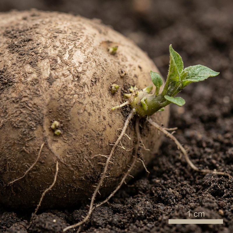 Kartoffel (Solanum tuberosum), KI-Illustration