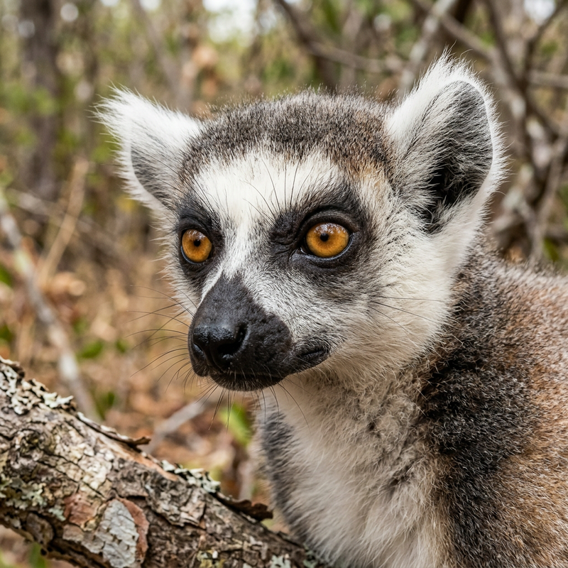 Katta (Lemur catta), KI-Illustration
