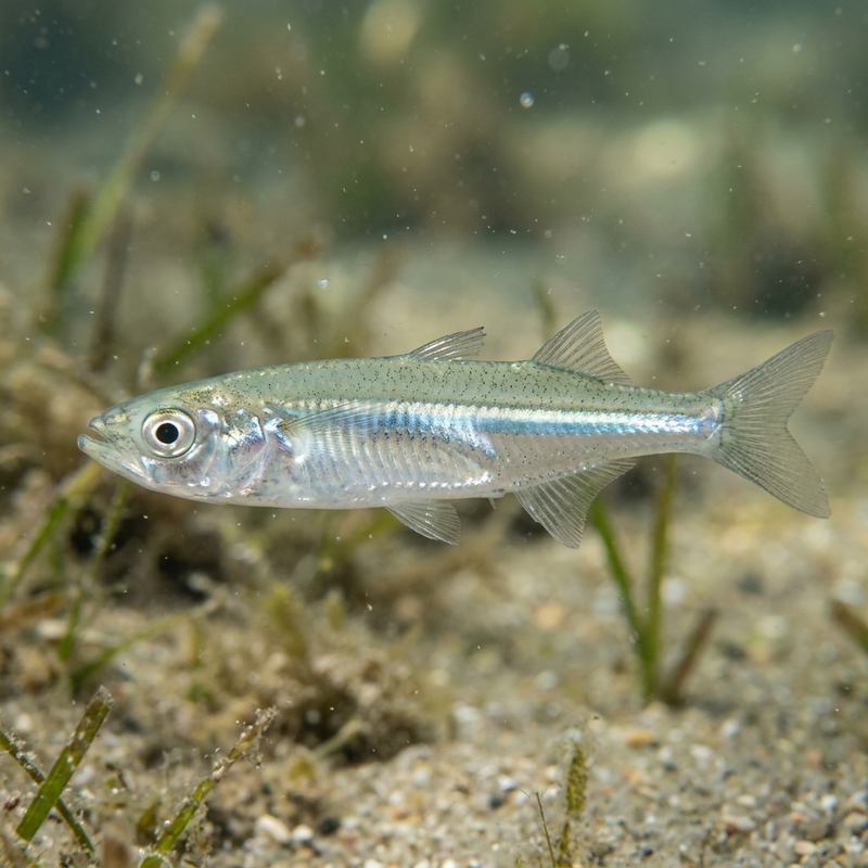 Kleiner Ährenfisch (Atherina boyeri), KI-Illustration