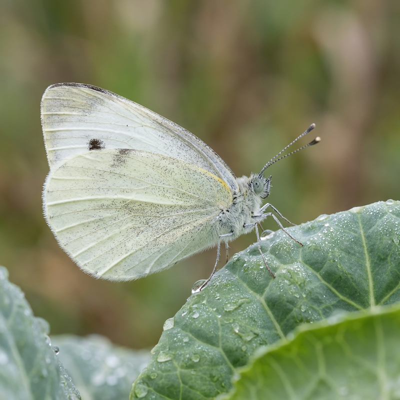 Kleiner Kohlweißling (Pieris rapae), KI-Illustration