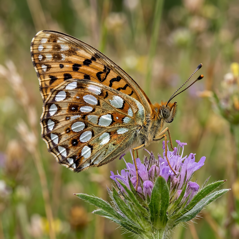 Kleiner Perlmuttfalter (Issoria lathonia), KI-Illustration