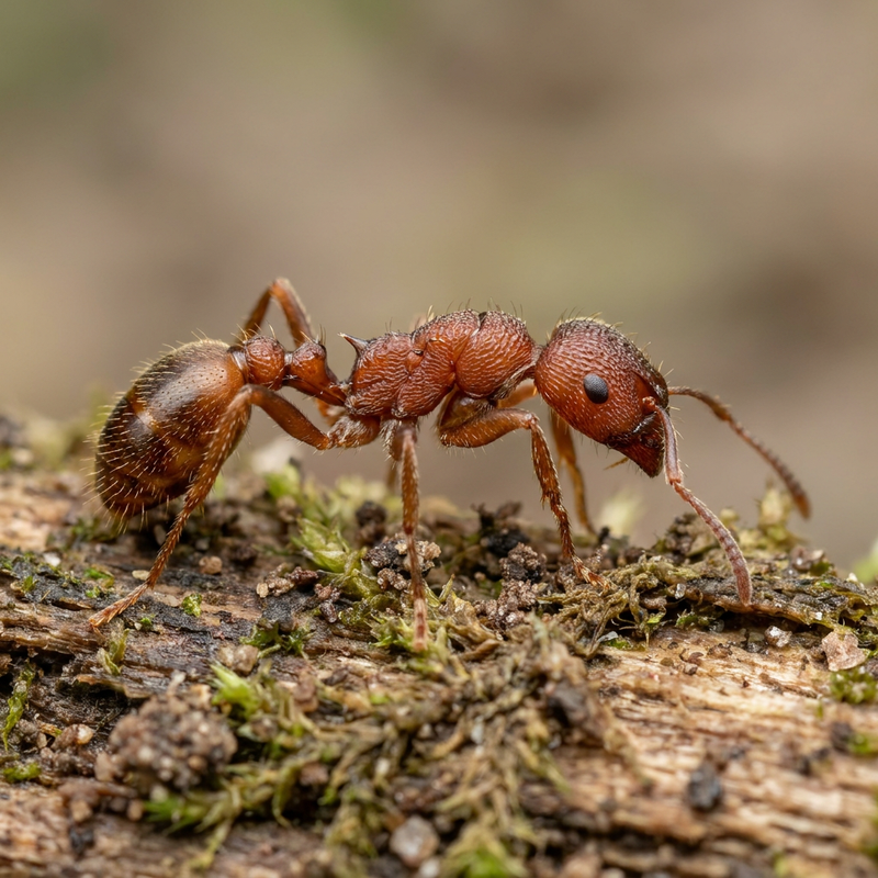 Knotenameise (Gattung Myrmica) (Myrmica), KI-Illustration