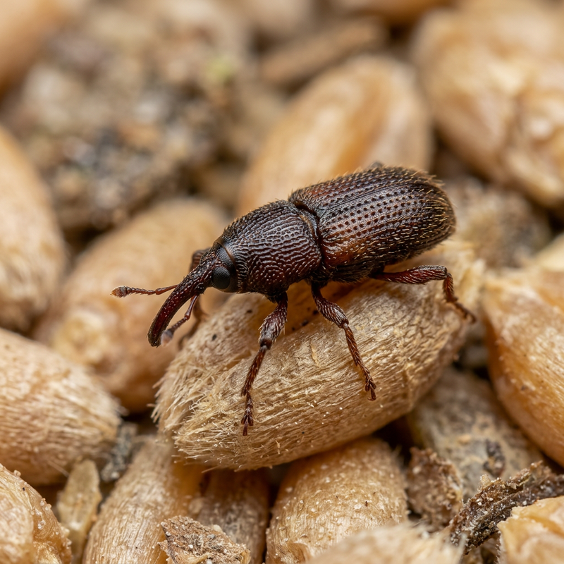 Kornkäfer (Sitophilus sp.) (Sitophilus), KI-Illustration