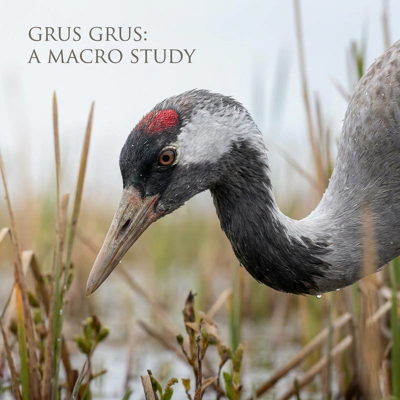 Kranich (Grus grus), KI-Illustration