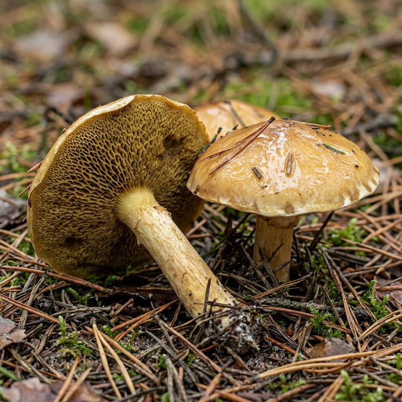 Kuhröhrling (Suillus bovinus), KI-Illustration