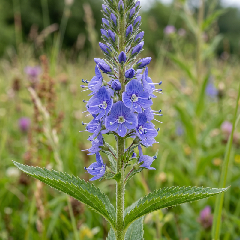 Langblättriger Ehrenpreis (Veronica longifolia), KI-Illustration