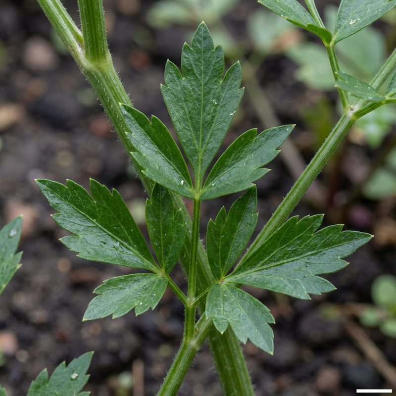 Liebstöckel (Levisticum officinale.), KI-Illustration