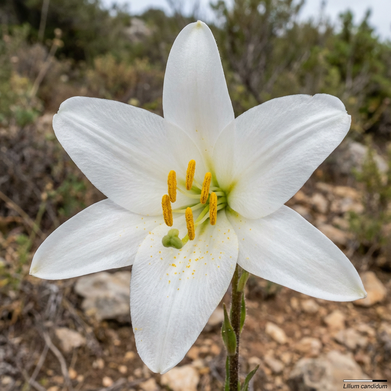 Lilien (Lilium candidum), KI-Illustration