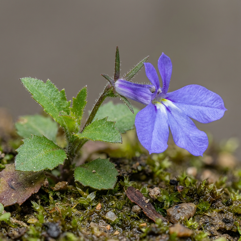 Maennertreu (Lobelia erinus), KI-Illustration