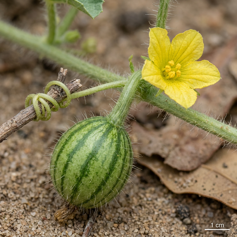 Melonen (Citrullus lanatus), KI-Illustration