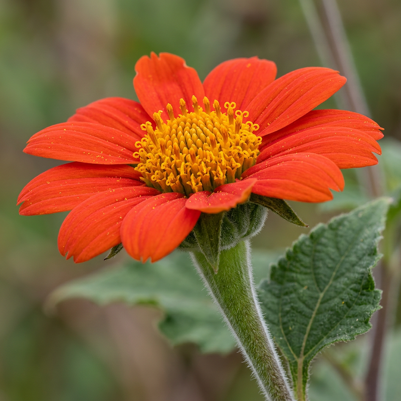 Mexikanische Sonnenblume (Tithonia rotundifolia), KI-Illustration