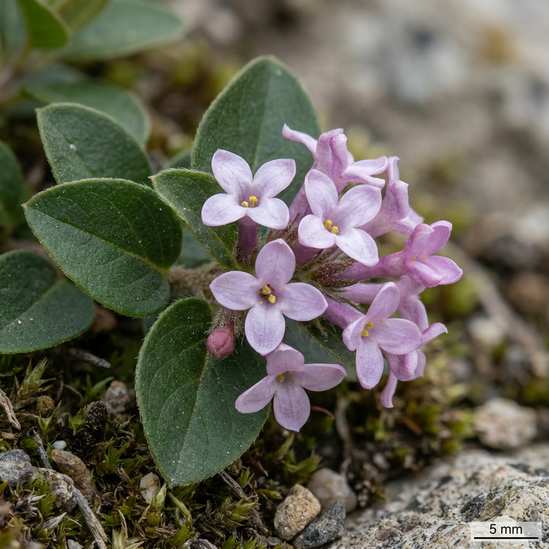 Meyers Zwergflieder (Syringa meyeri), KI-Illustration