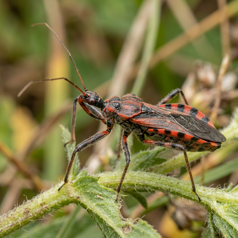 Mordwanzen (Rhynocoris), KI-Illustration