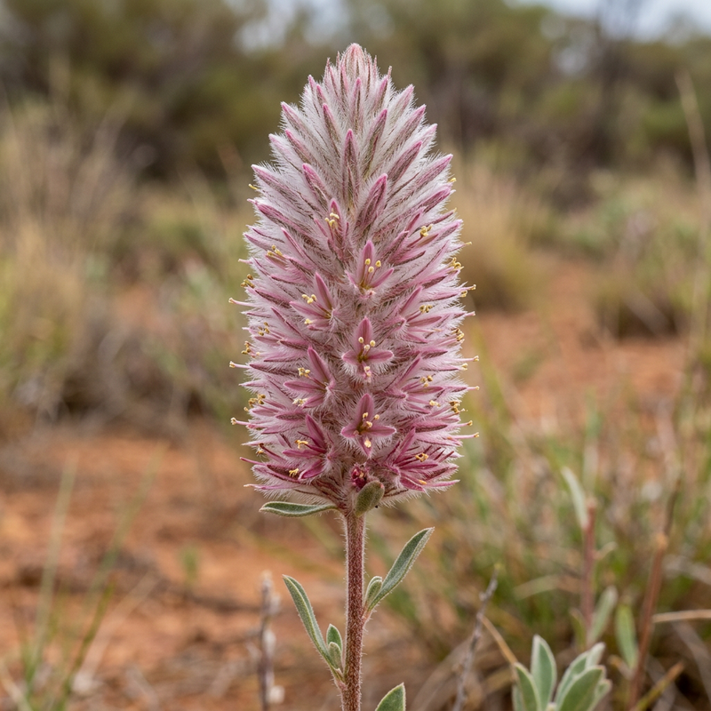 Mulla Mulla (Ptilotus exaltatus), KI-Illustration