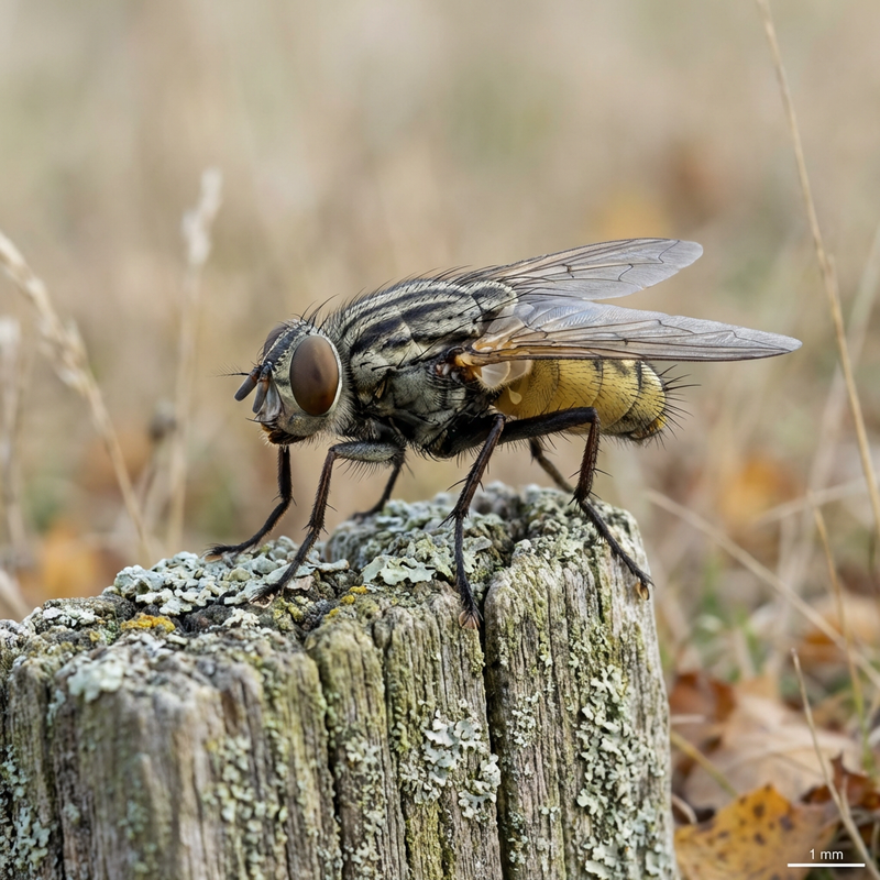 Musca Autumnalis (Musca autumnalis), KI-Illustration