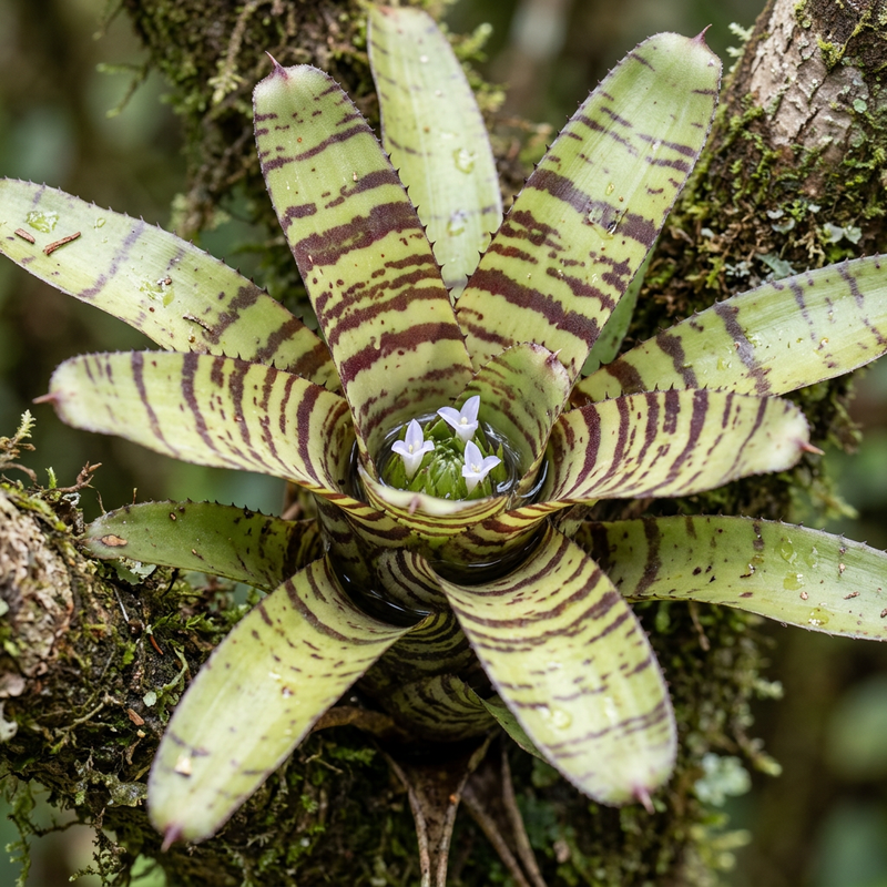 Neoregelia zonata, KI-Illustration