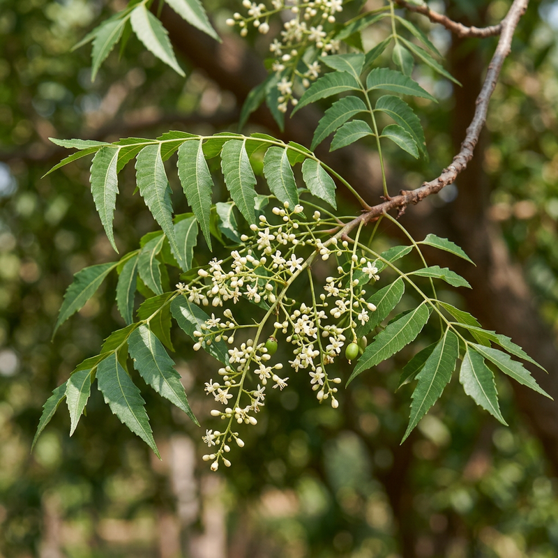 Niembaum (Azadirachta indica), KI-Illustration