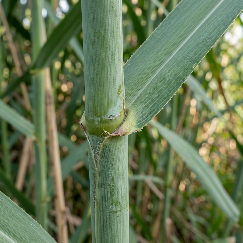 Pfahlrohr (Arundo donax), KI-Illustration