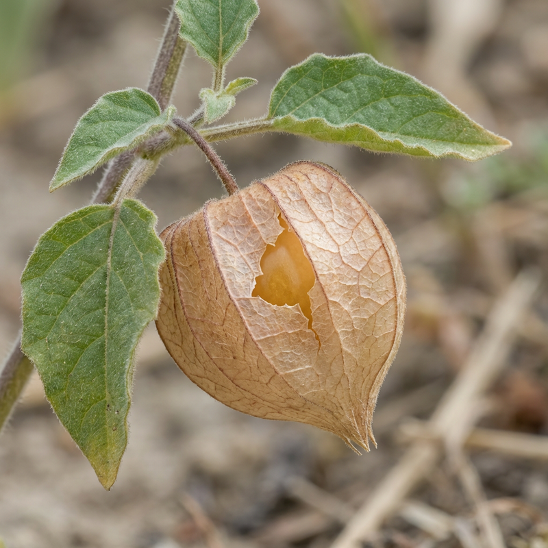Physalis (Physalis peruviana), KI-Illustration