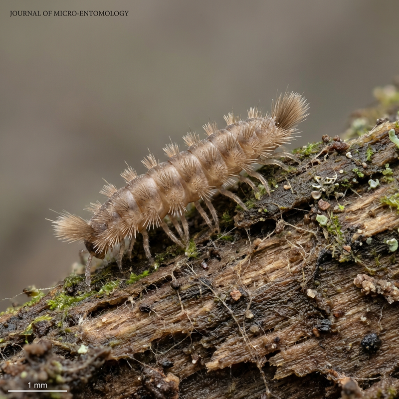 Pinselfüßer (Polyxenus lagurus), KI-Illustration