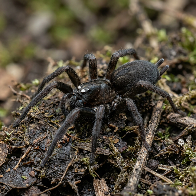 Plattbauchspinne (Gnaphosidae), KI-Illustration