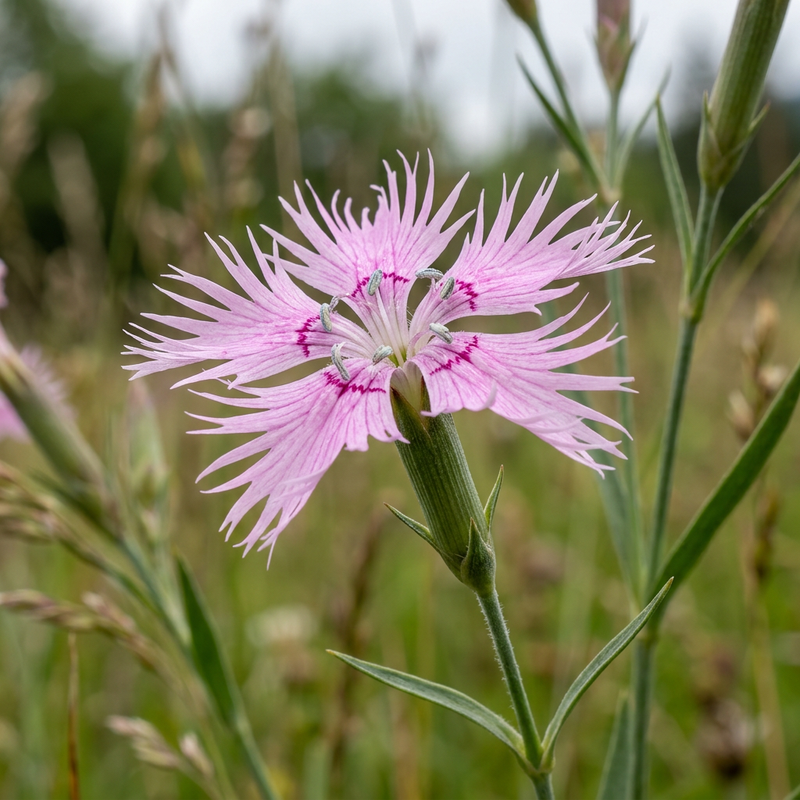Pracht-Nelke (Dianthus superbus), KI-Illustration