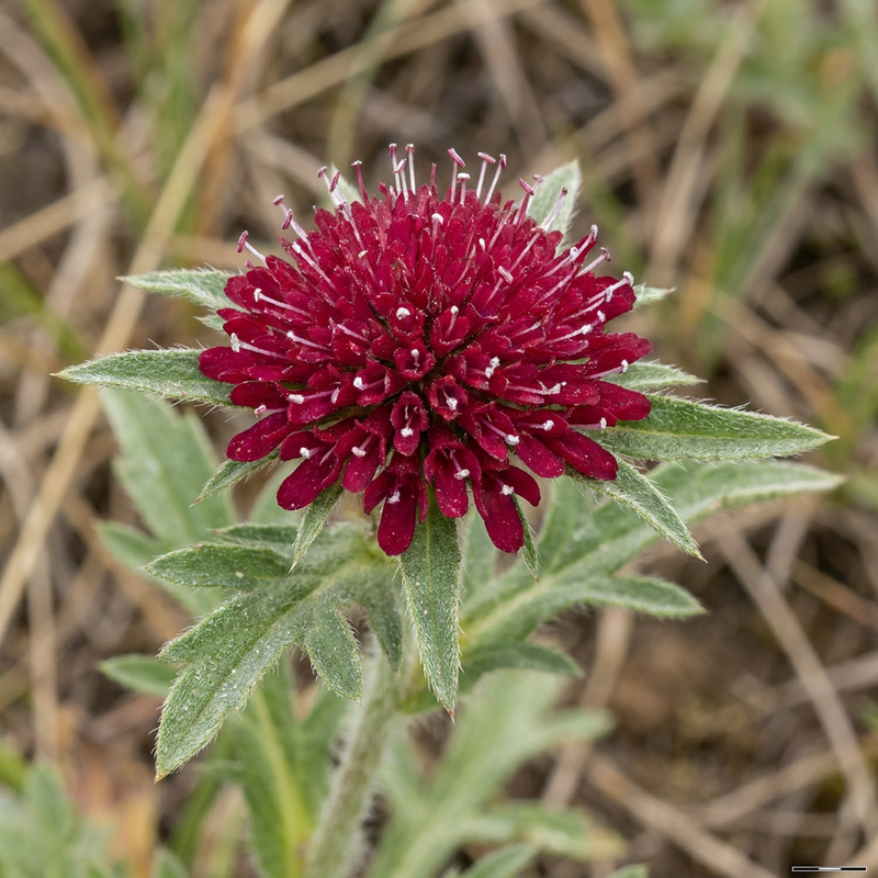 Purpur-Witwenblume (Knautia macedonica), KI-Illustration