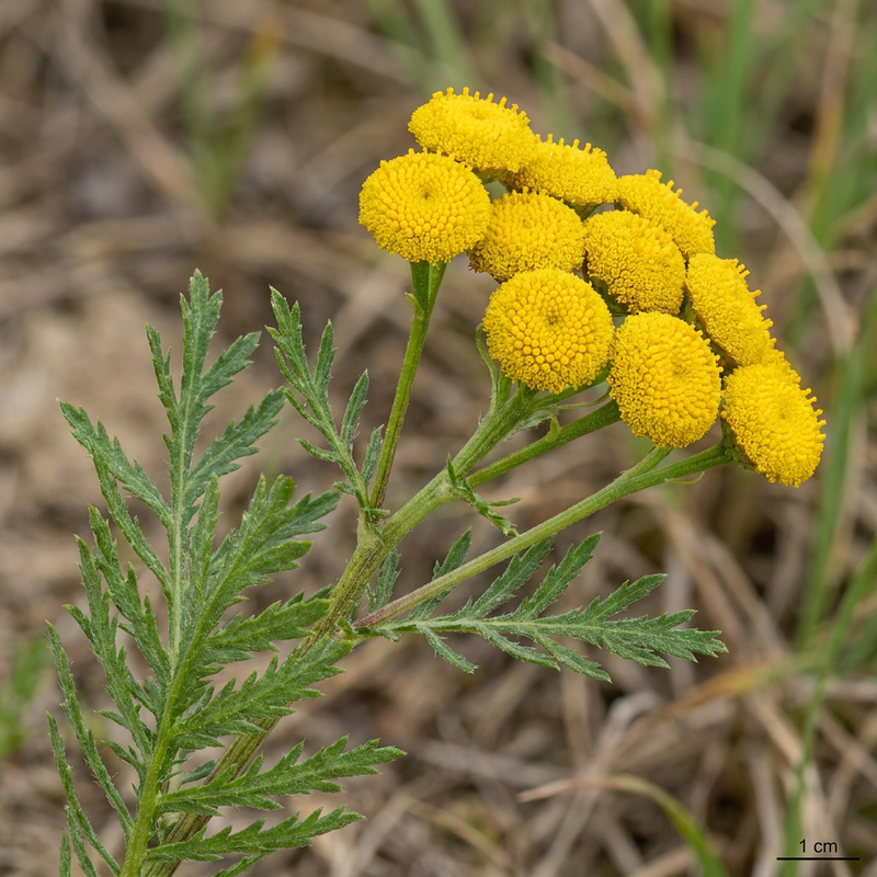 Rainfarn (Tanacetum vulgare), KI-Illustration
