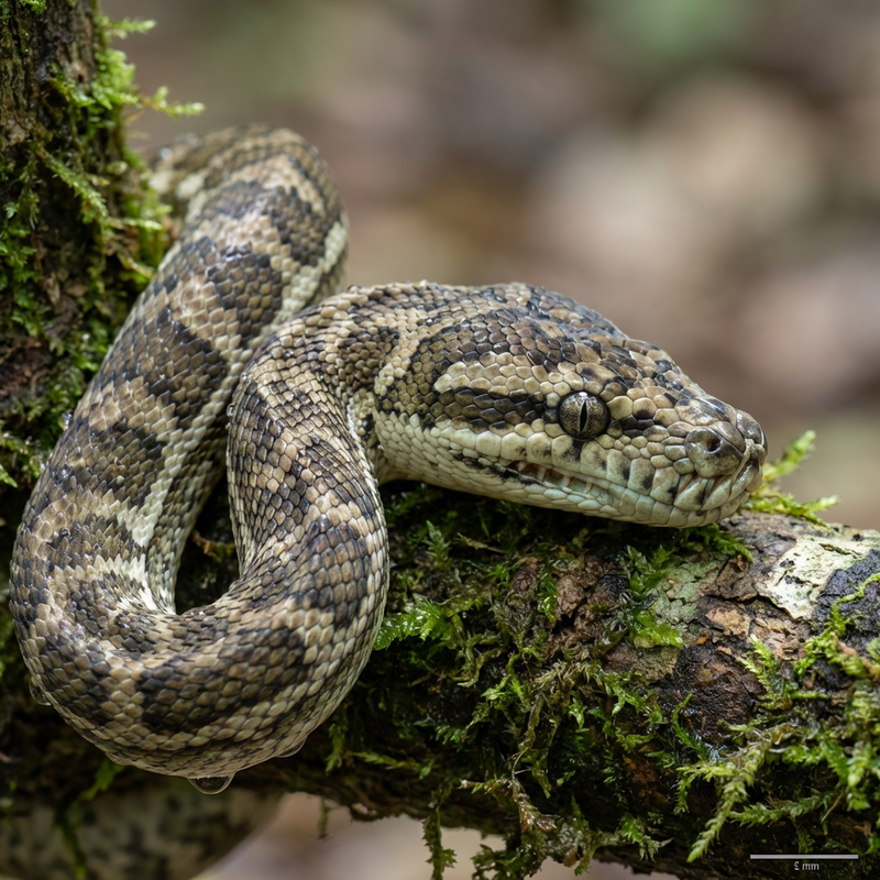 Rautenpython (Morelia spilota), KI-Illustration