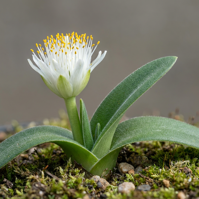 Riemenblatt (Haemanthus albiflos), KI-Illustration