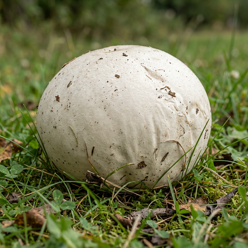Riesenbovist (Calvatia gigantea), KI-Illustration