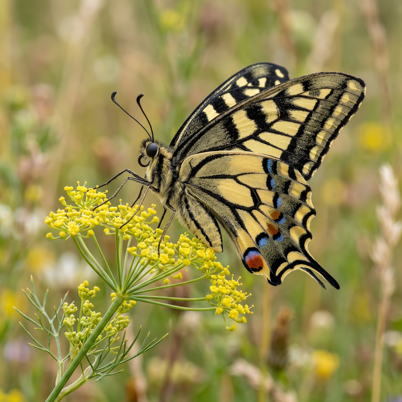 Ritterfalter (Gattung Papilio) (Papilio), KI-Illustration
