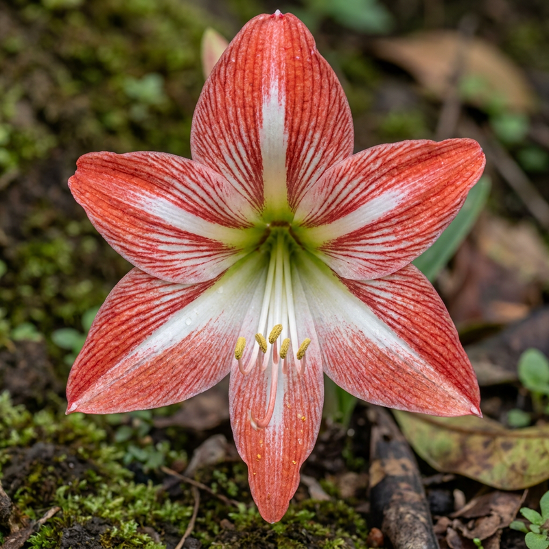 Ritterstern (Hippeastrum), KI-Illustration