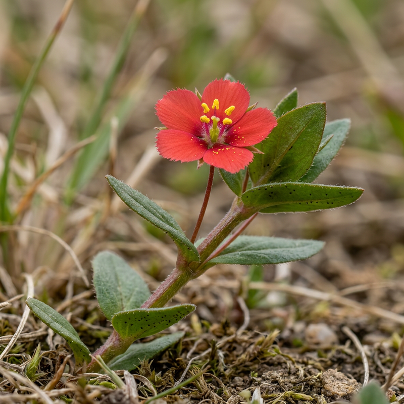Roter Gauchheil (Lysimachia arvensis), KI-Illustration