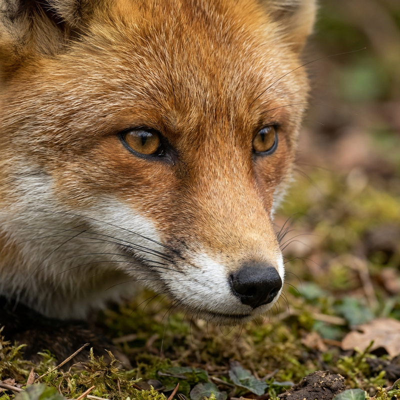 Rotfuchs (Vulpes vulpes), KI-Illustration