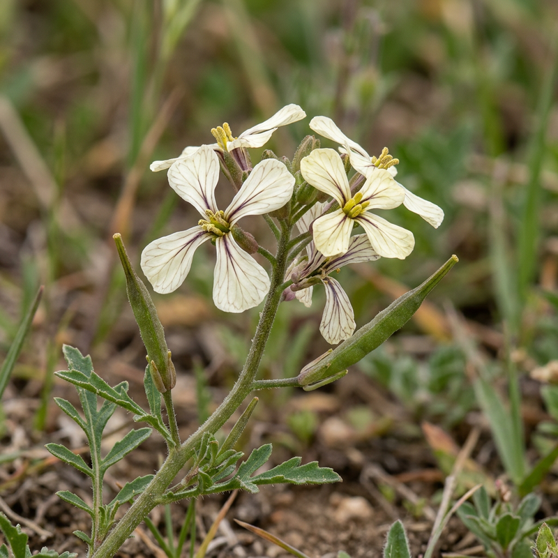 Rucola (Eruca vesicaria), KI-Illustration