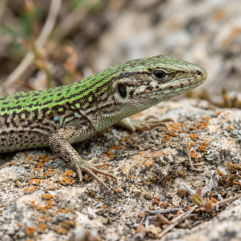Ruineneidechse (Podarcis siculus), KI-Illustration