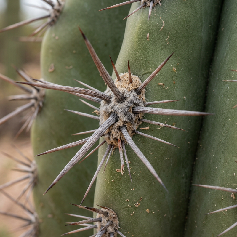 Saguaro-Kaktus (Carnegiea gigantea), KI-Illustration