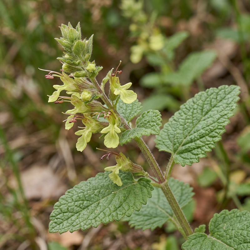 Salbei-Gamander (Teucrium scorodonia), KI-Illustration