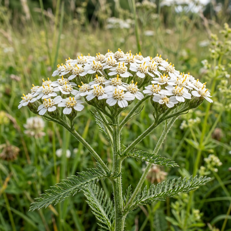 Schafgarben (Achillea), KI-Illustration