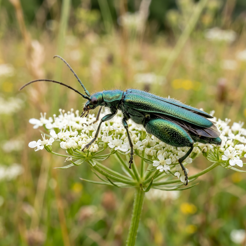 Scheinbockkäfer (Oedemera), KI-Illustration