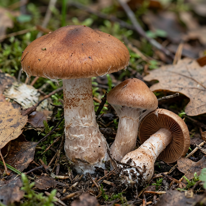 Schleierling (Gattung) (Cortinarius subbalaustinus), KI-Illustration