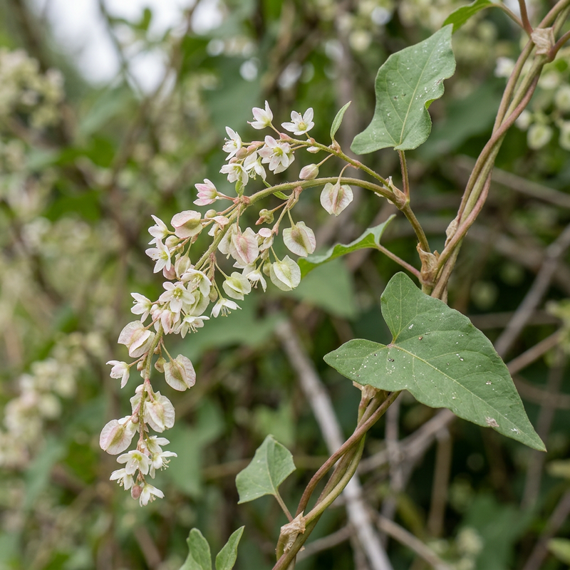 Schlingknöterich (Fallopia baldschuanica), KI-Illustration
