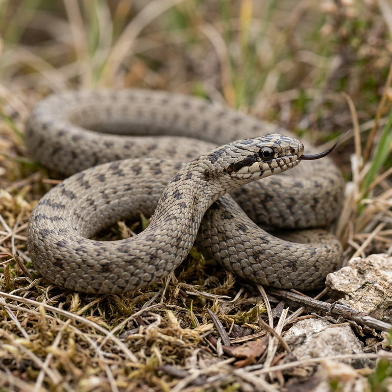Schlingnatter (Coronella austriaca), KI-Illustration