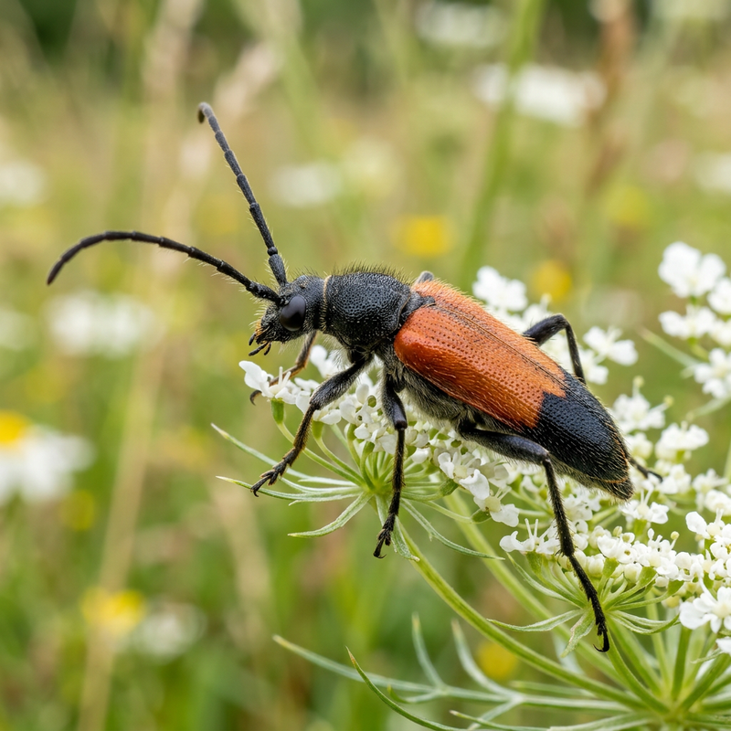 Schmalbock (Stenurella melanura), KI-Illustration