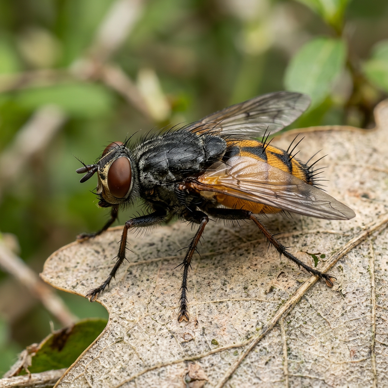 Schnabelkerfe (Phasia hemiptera), KI-Illustration