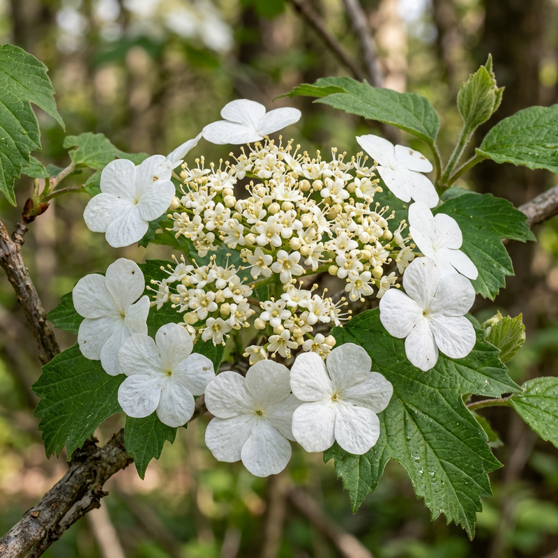 Schneeball (Gattung) (Viburnum), KI-Illustration