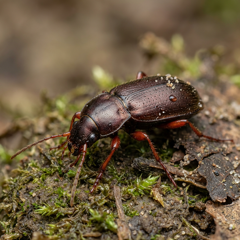 Schnellläufer Käfer (Pseudoophonus rufipes), KI-Illustration